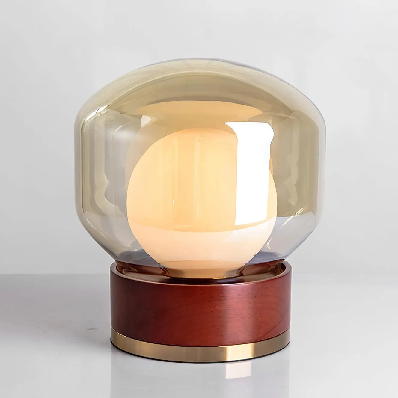 Simple Creative Wood Orb Table Lamp KL615