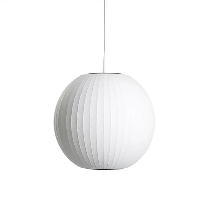Nelson Bubble White Pendant Light - Modern Minimalist Pendant Light for Living Room