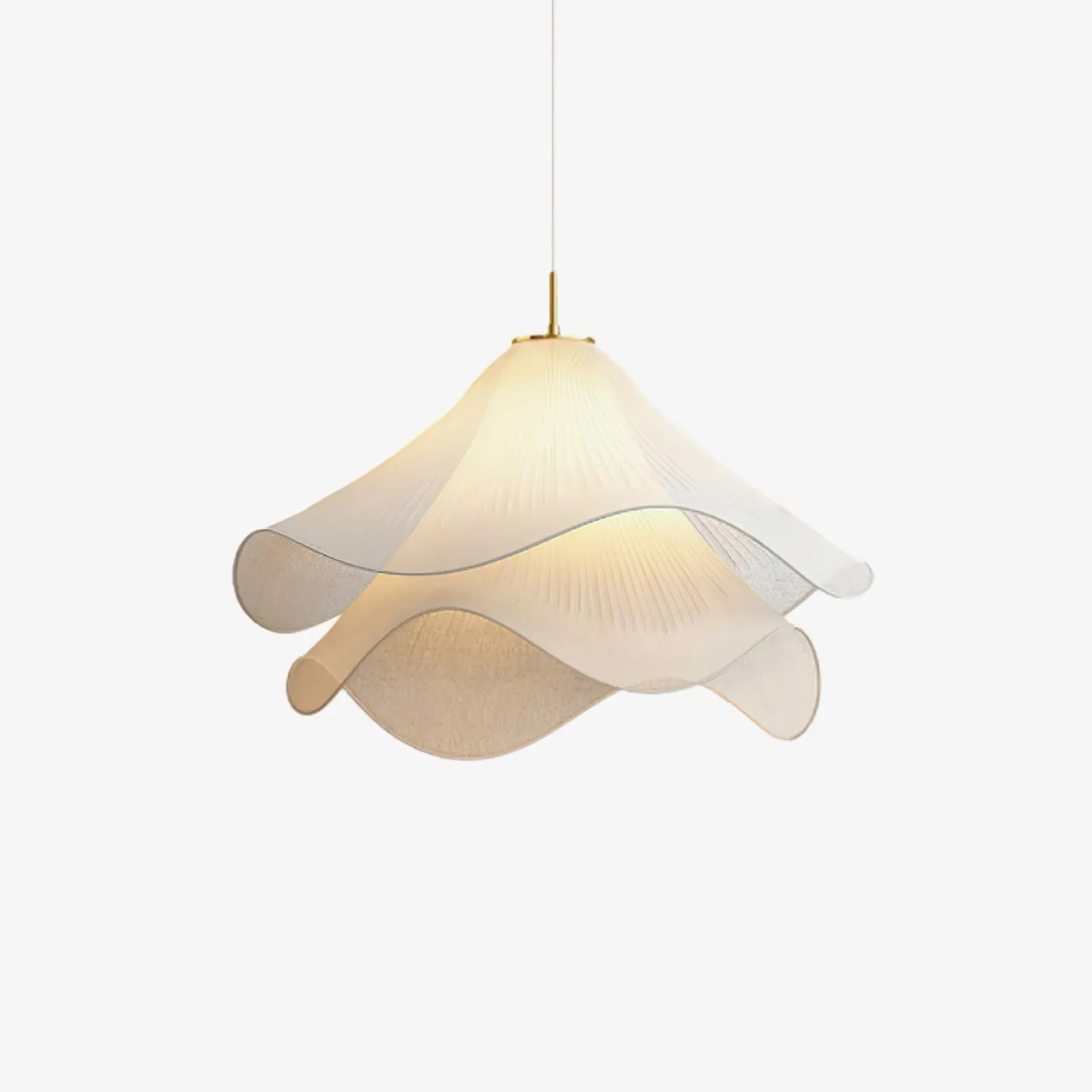Ethereal Bloom Sculptural Fabric Pendant Light – Modern Floral-Inspired Lighting for Dining & Living Space KL1160