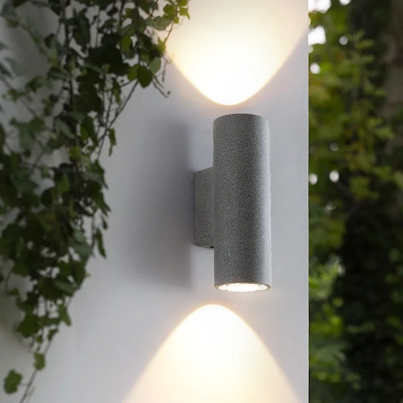 Midnight Glow Minimalist Cement Indoor Outdoor Wall Light D777