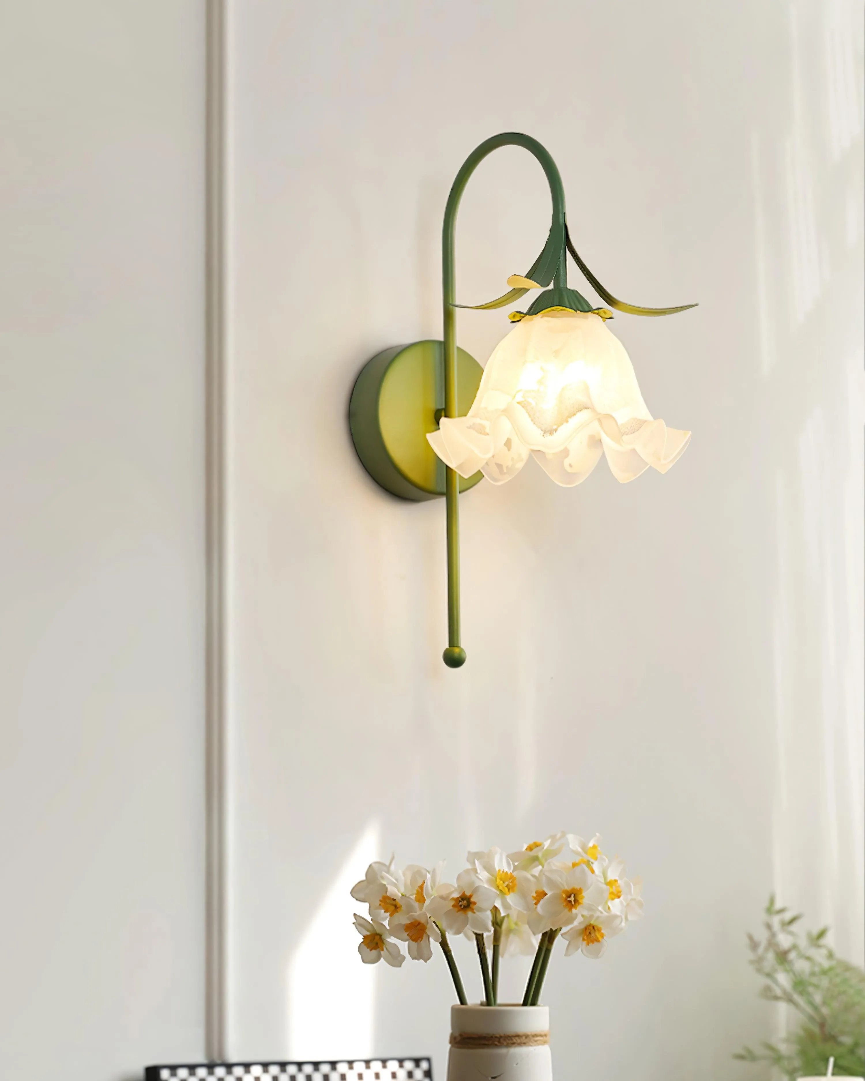 French Cream Style Flower Wall Lamp KL473