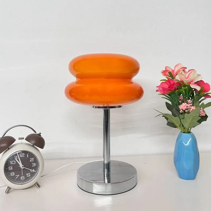 Bauhaus Wire Switch Stained Glass Table Lamp K19