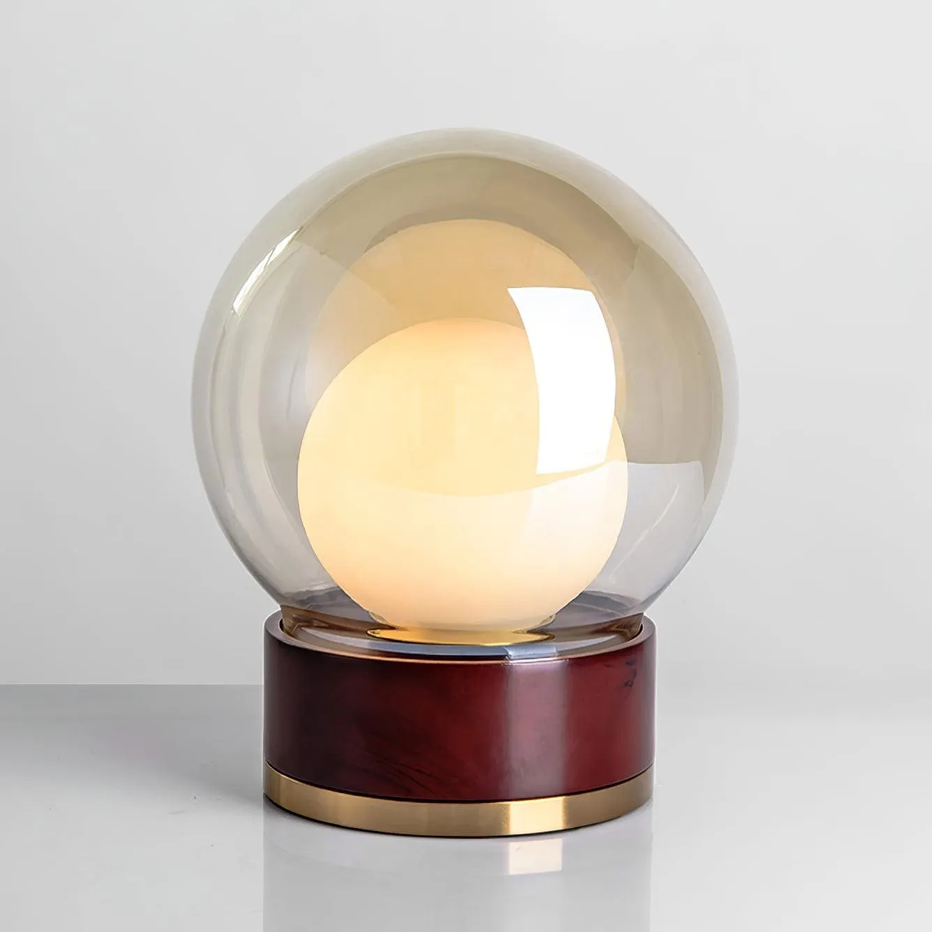 Simple Creative Wood Orb Table Lamp KL615