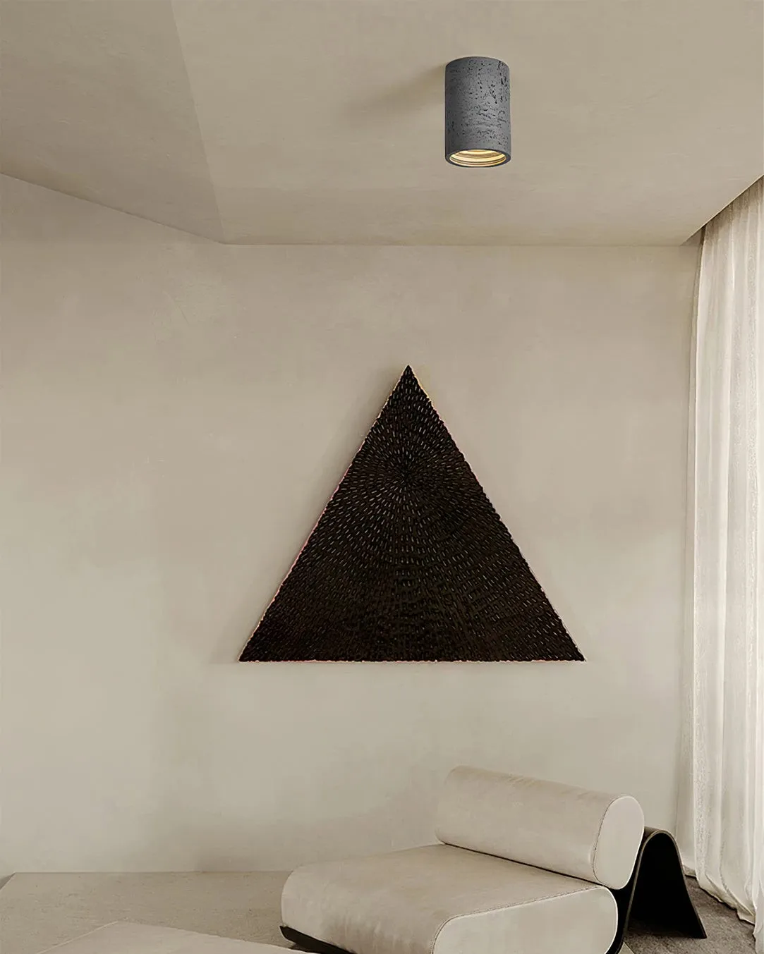 Modern Wabi-Sabi Cylindrical Ceiling Lamp KL284