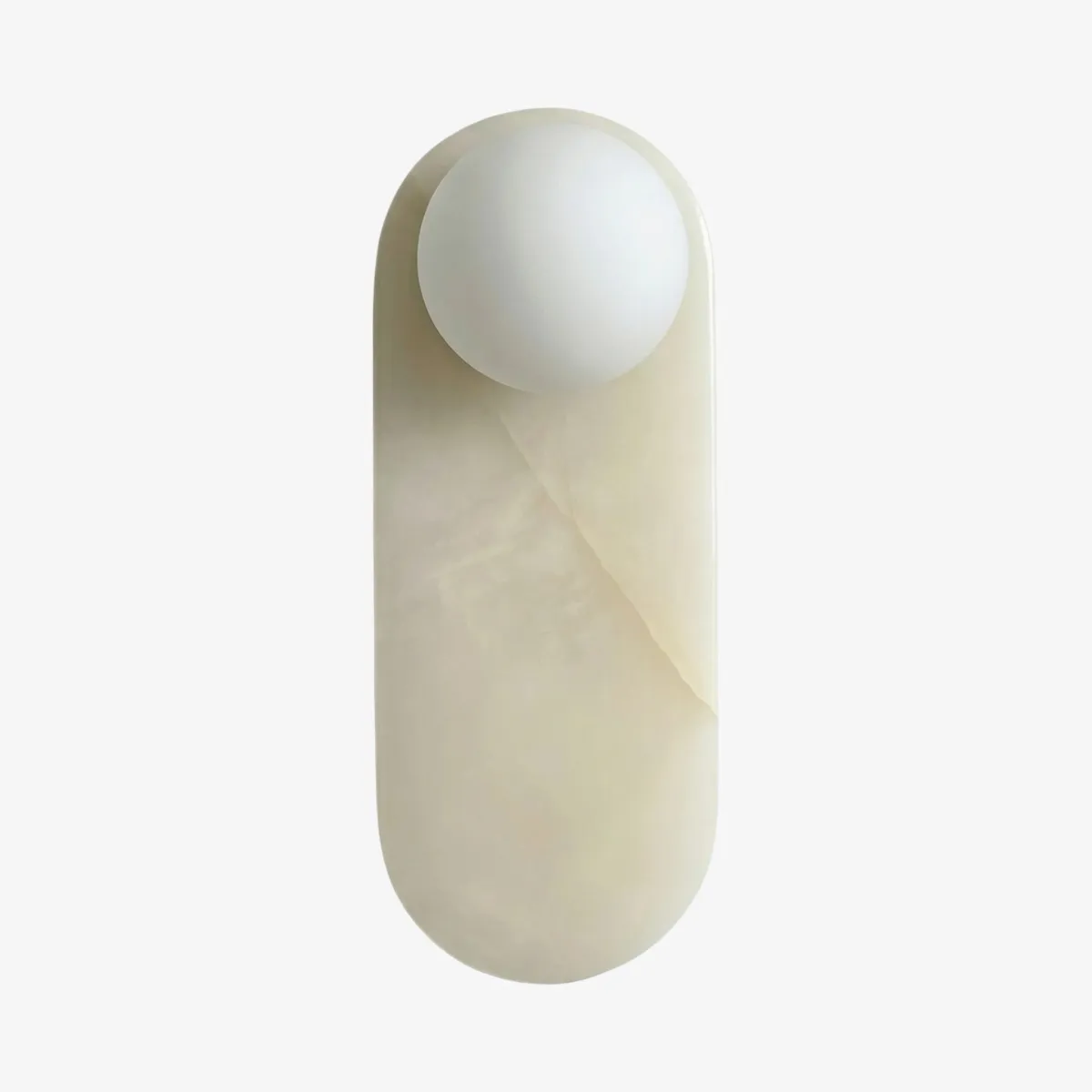 Vinbrea Stone Wall Lamp Organic Texture - Mid-Century Accent Light for Bedroom and Hallway KL2390