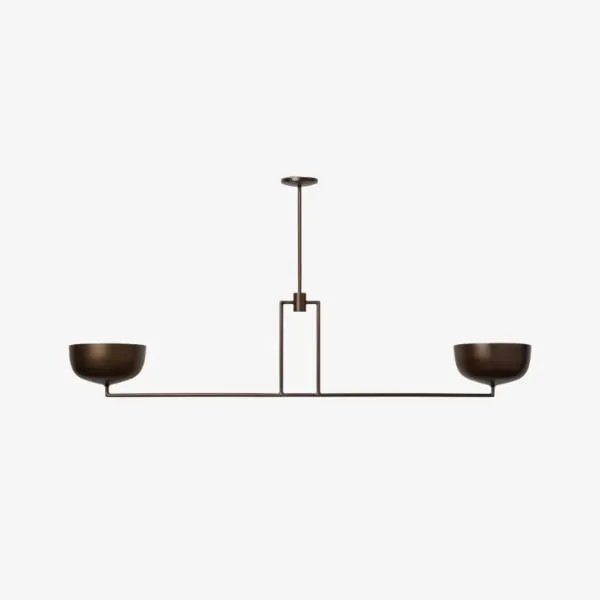 Lustrona Multi-Light Chandelier Metal Dome Shades - Streamlined Modern for Dining Room KL1622