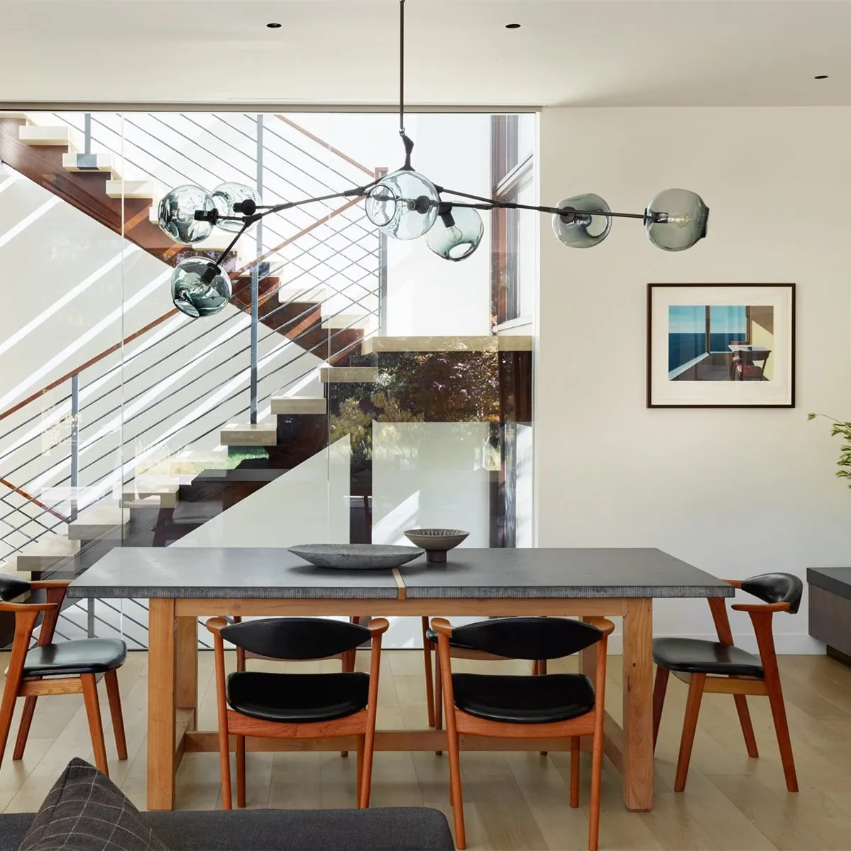 Branching bubble chandelier