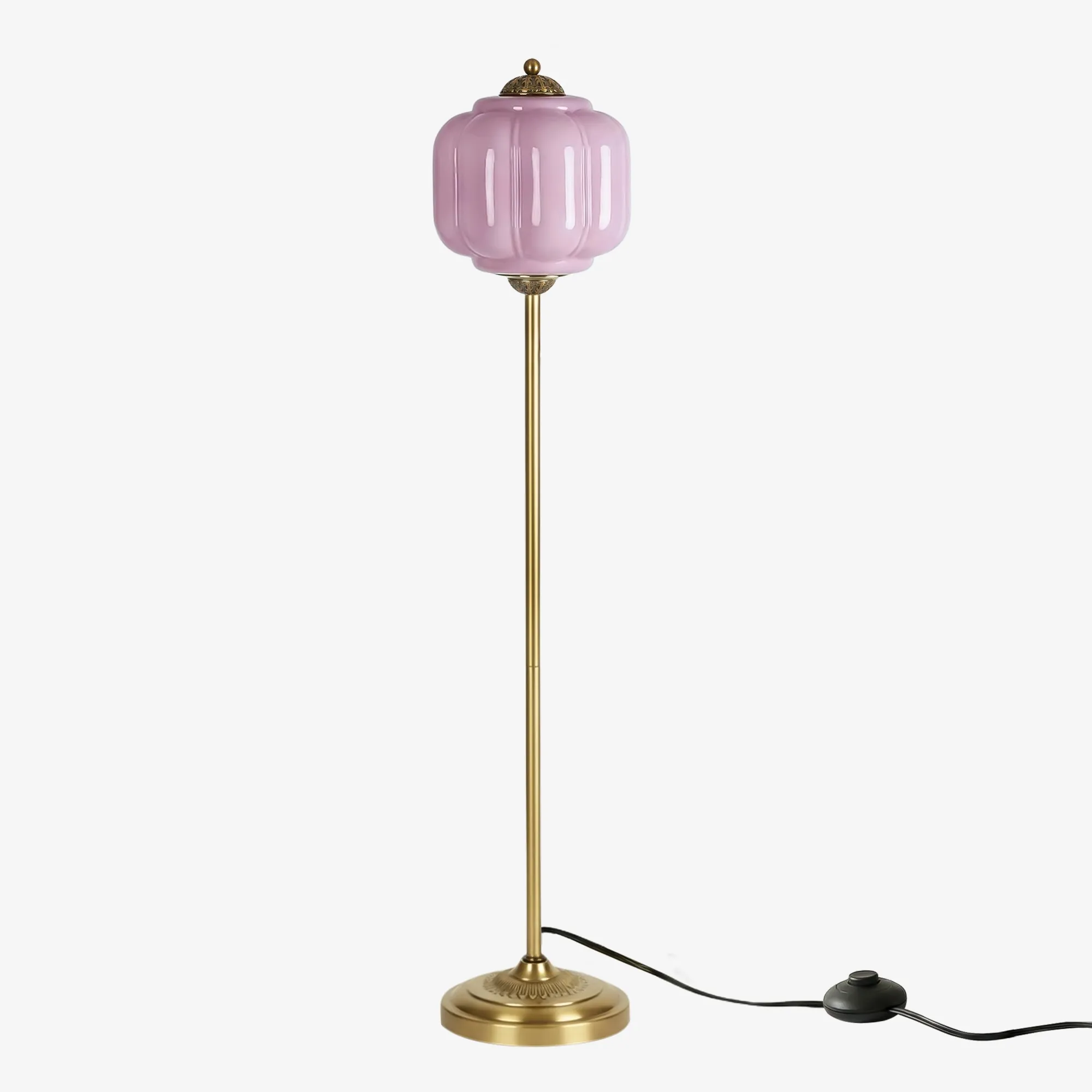 Eloise Artistic Textured Glass Floor Lamp - Elegant Lighting for Bedroom or Interior Space KL2330