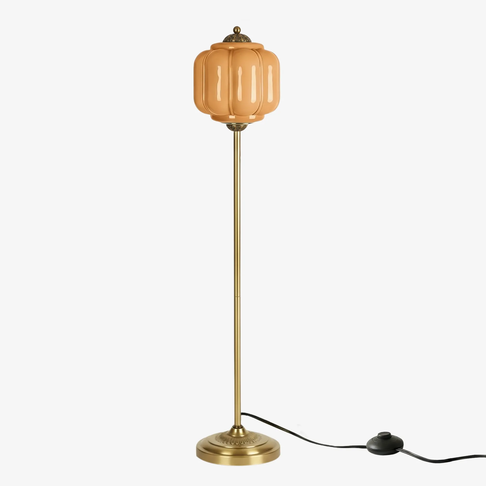 Eloise Artistic Textured Glass Floor Lamp - Elegant Lighting for Bedroom or Interior Space KL2330