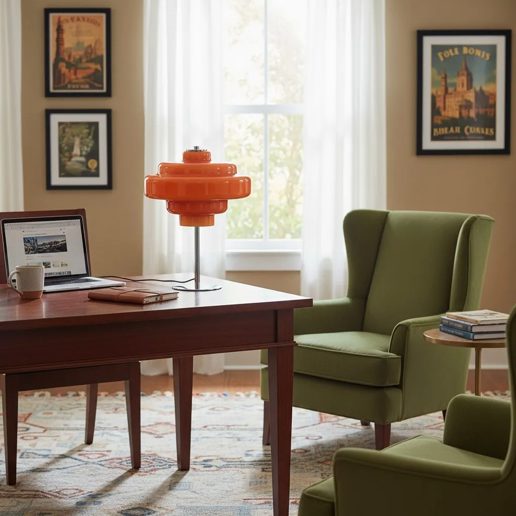 Sculptural Glass Table Lamp – Artful Illumination in Refined Form KL1099