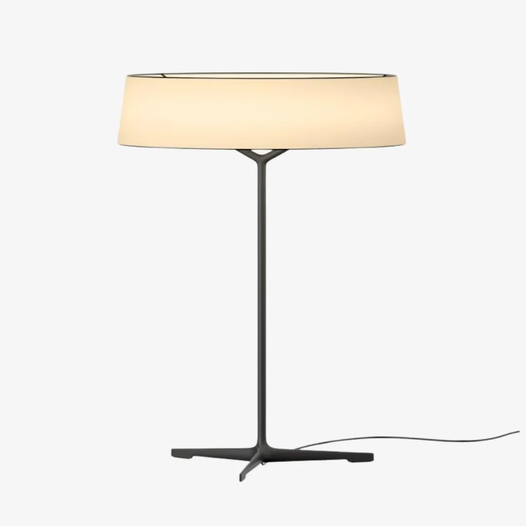 Delvara Modern Decorative Table Lamp - Metal Base Desk Lamp with Parchment Shade for Nightstand KL2296