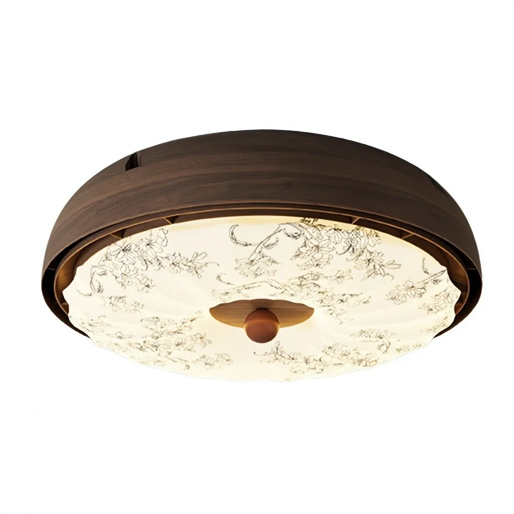 Vintage Bladeless Silent Ceiling Fan Light For Bedroom KL934