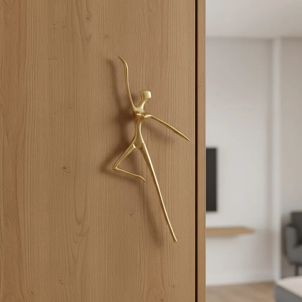 Verlitho Artistic Sculptural Lines Drawer Handle - Nordic Contemporary Design Interior Decor KL2350
