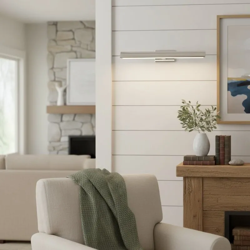 Libris Wall-Mounted Picture Light - Minimalist Linear Metal Frame for Artwork & Hallway KL2164