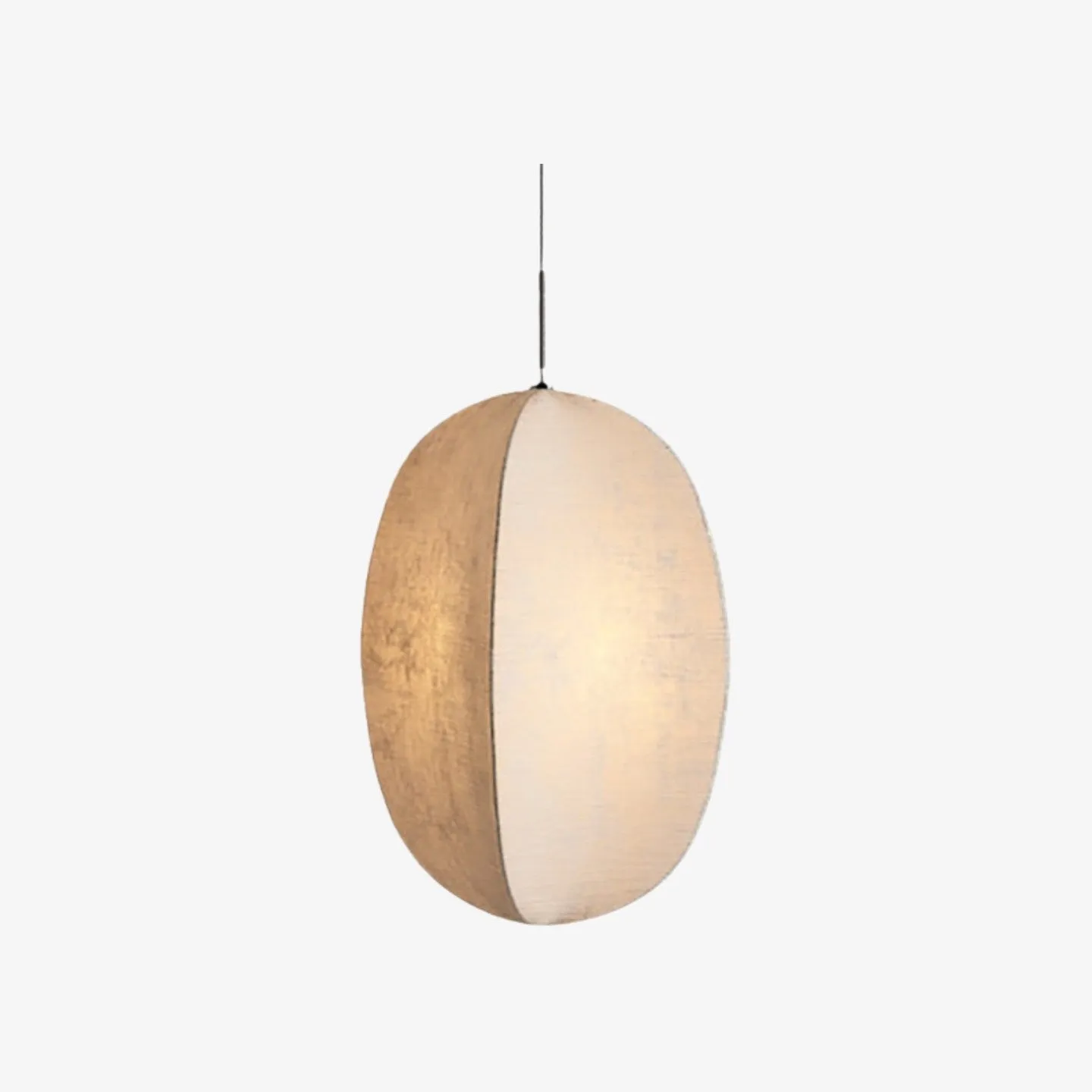 Diora Soft Fabric Shade Pendant Light - Modern Japandi for Living Room KL1744