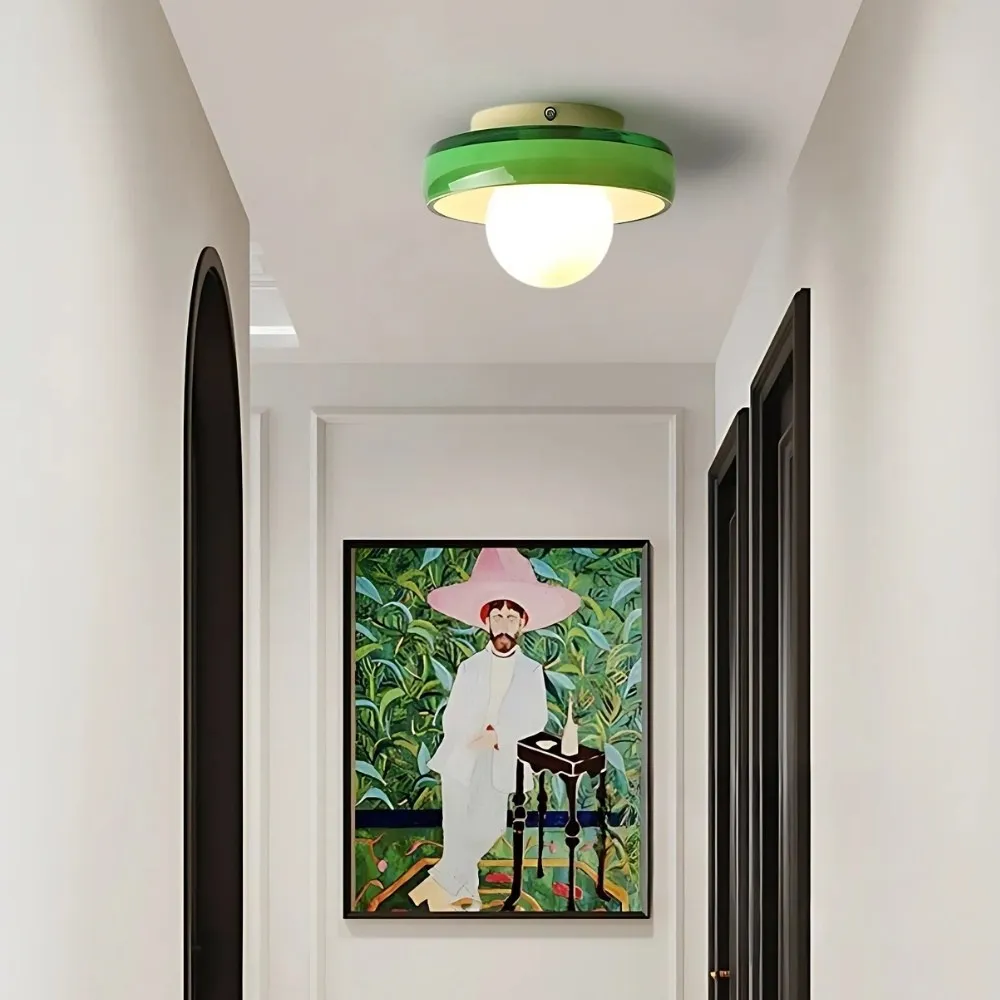 Colorful Glass Disc Orb Wall Ceiling Lamp KL915