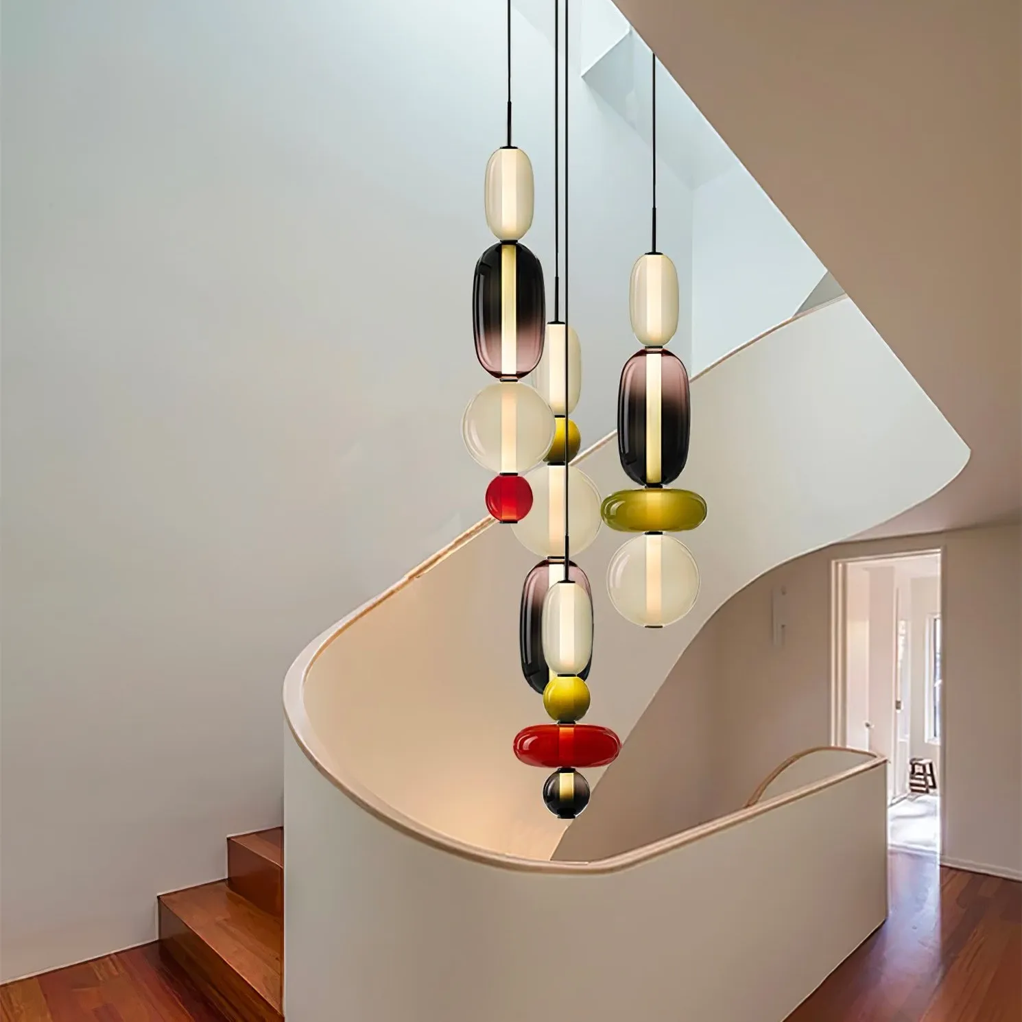 Nordic Art Deco Stained Glass Pendant Light KL182
