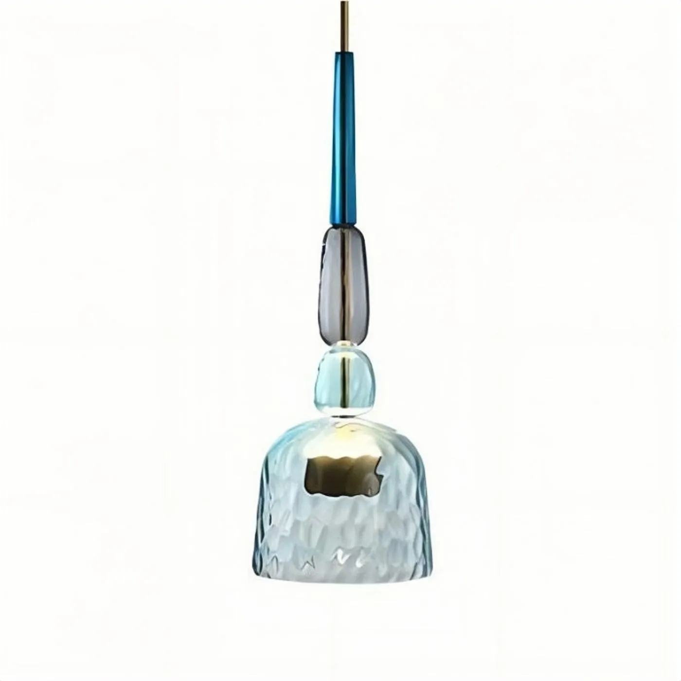 Nordic Macaron Flauti Ribbed Glass Pendant Light