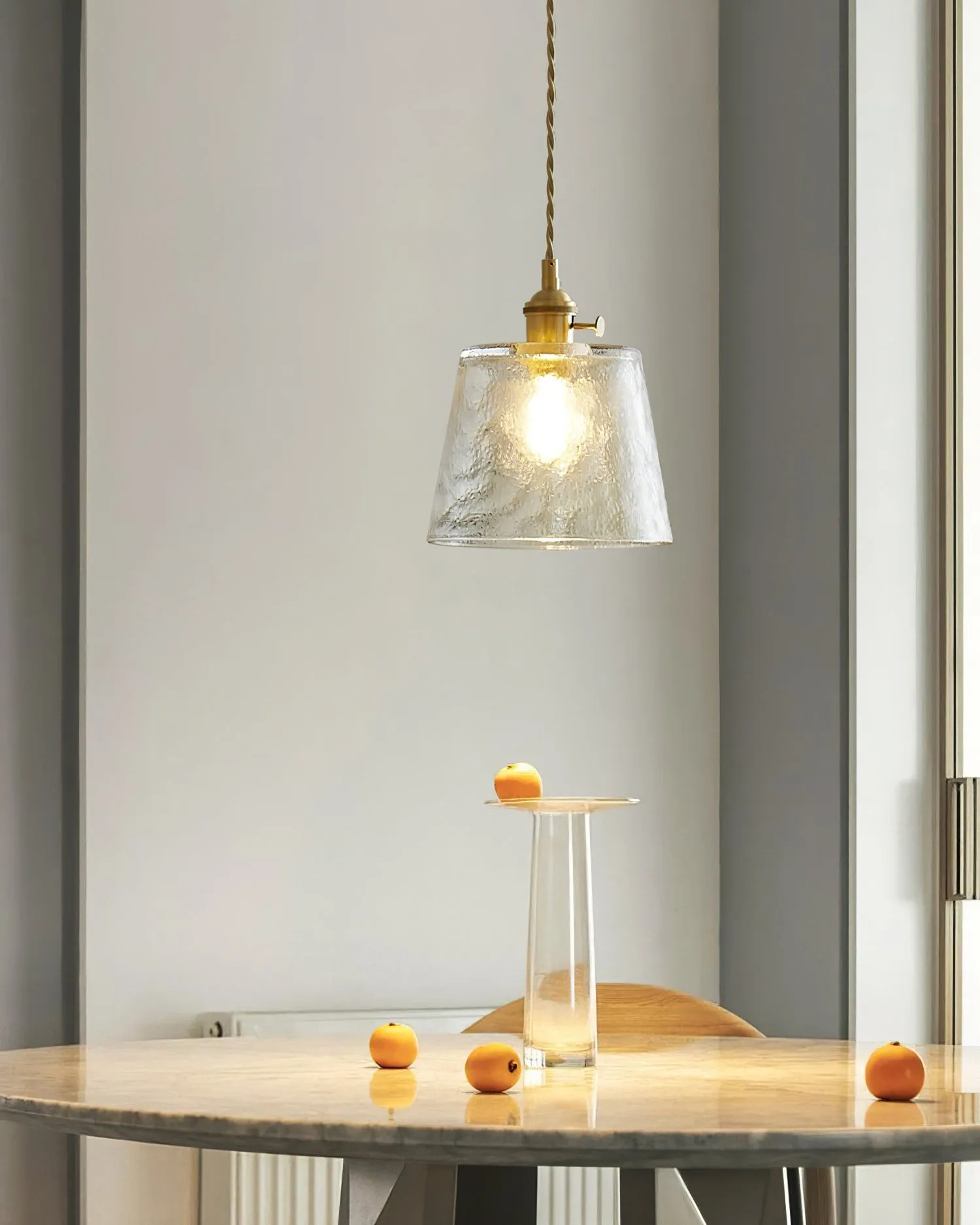 Retro Small Cup Glass Pendant Lamp KL292