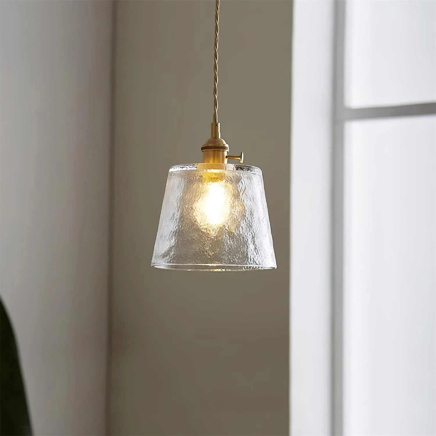 Retro Small Cup Glass Pendant Lamp KL292