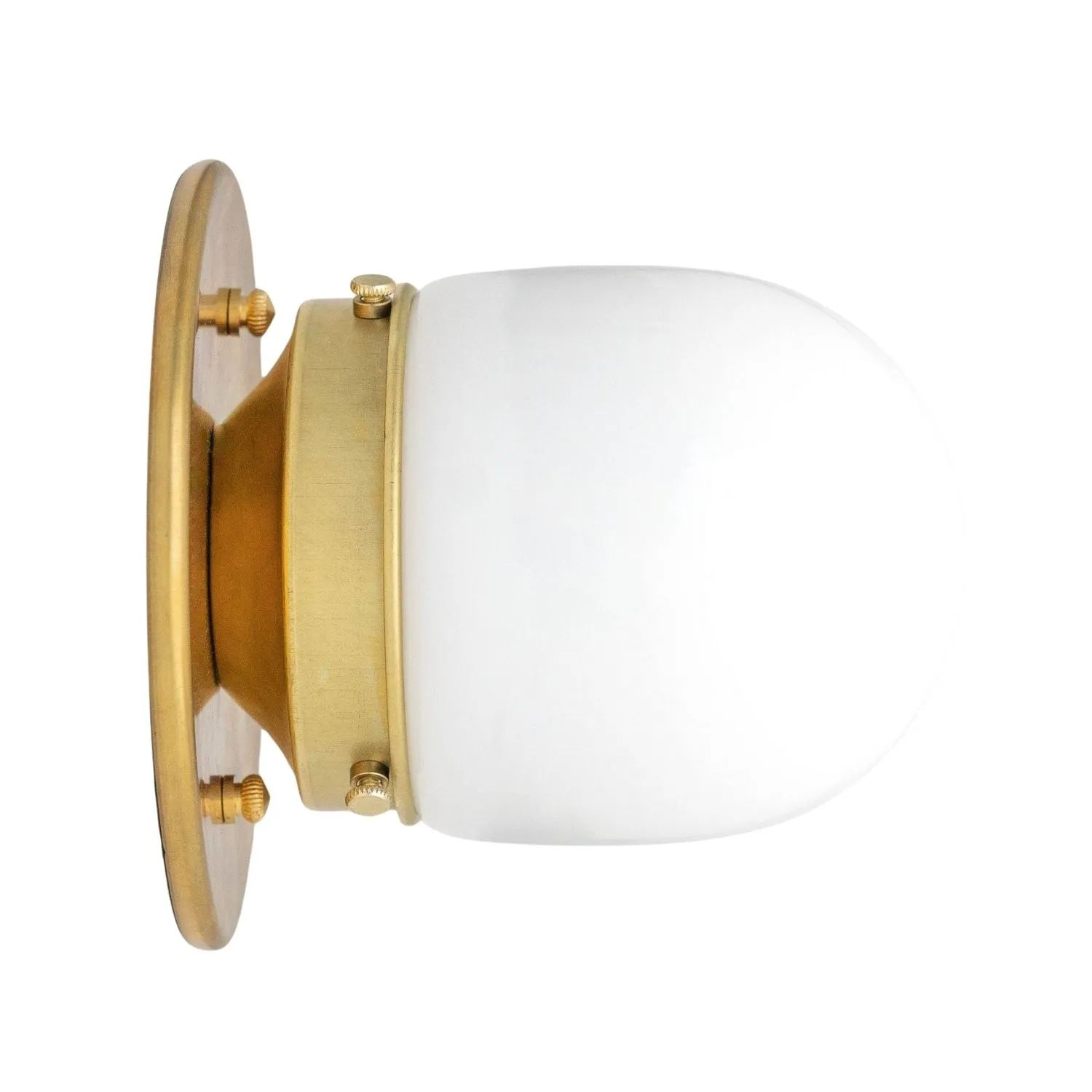 Opalume Glass Globe Flush Mount Light - Vintage Style Lamp for Hallway or Entryway KL1429