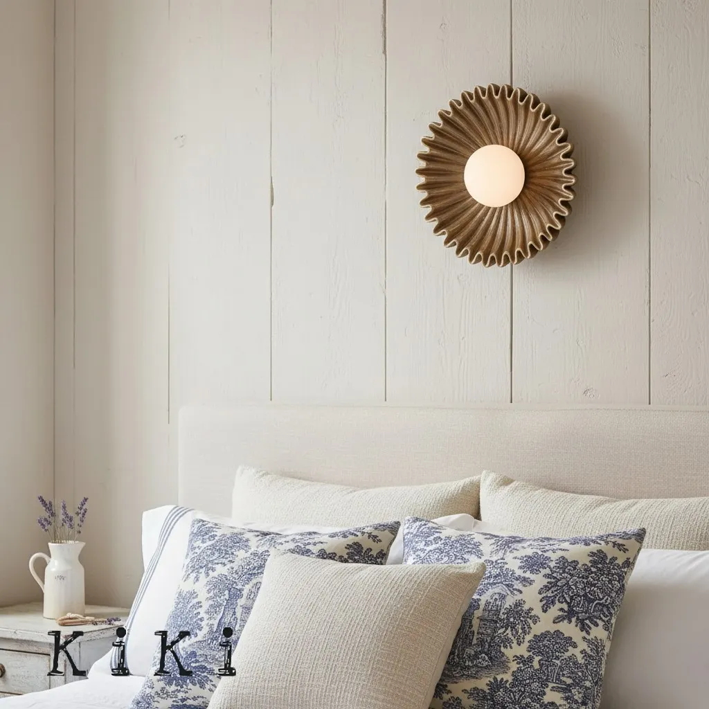 Sculptural Ceramic Wall Sconce – Opal Globe Sconce with Ceramic Finish KL246