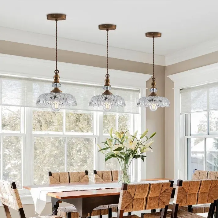 Mid Century Mini Kitchen Island Glass Pendant Light KL843