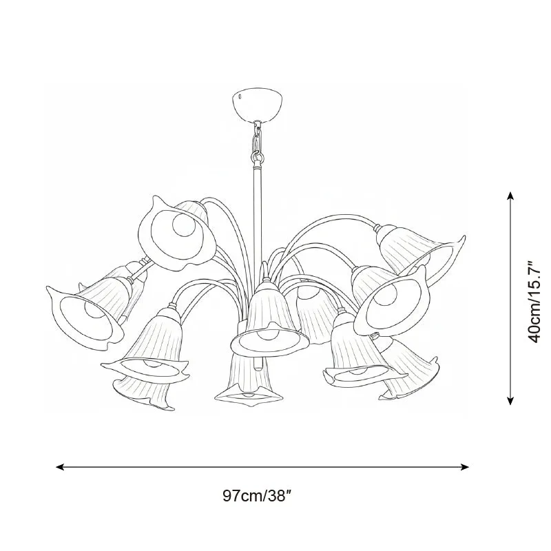 Vellina Petal Chandelier D282