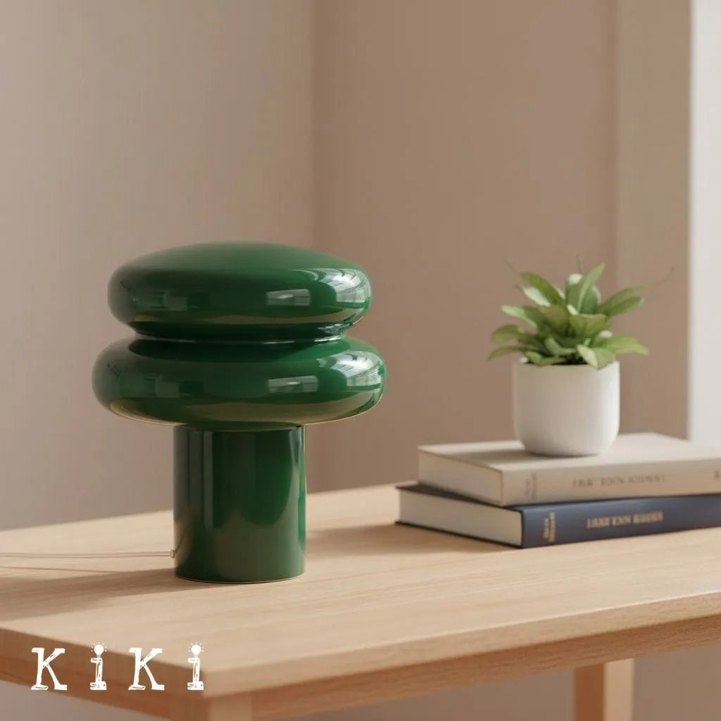 Orra Mushroom Glass Table Lamp - Gentle Colorful Table Light for Relaxing Ambience KL1563