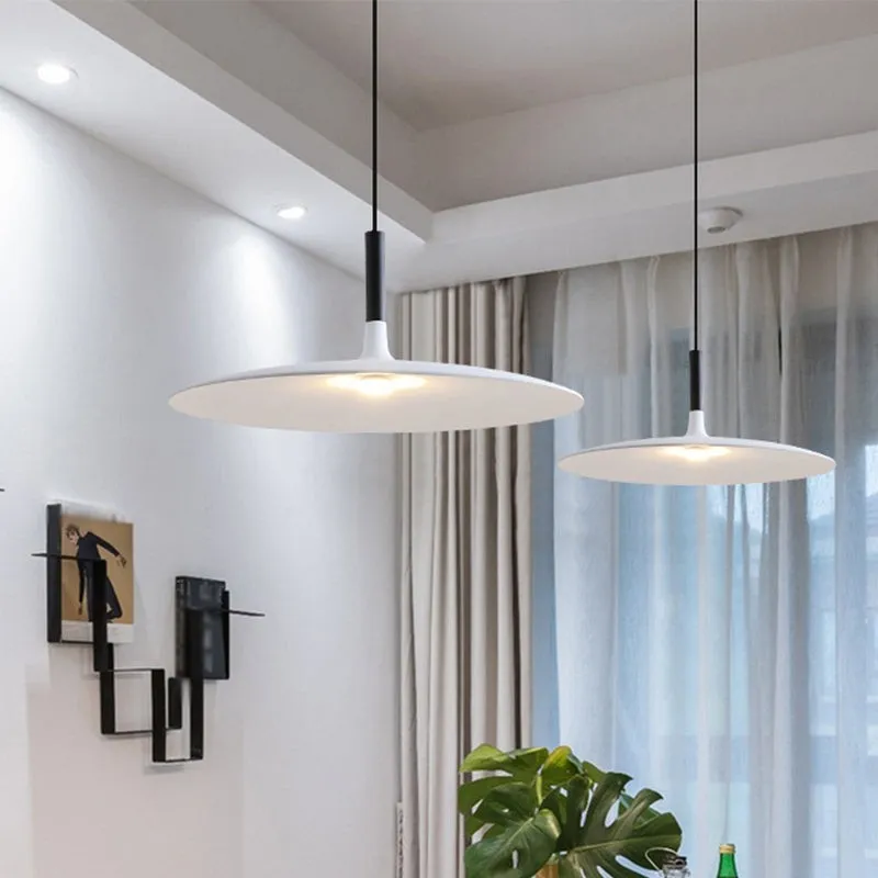 Aplomb Large Pendant Lamp - Minimalist Resin LED Pendant Light for Kitchen