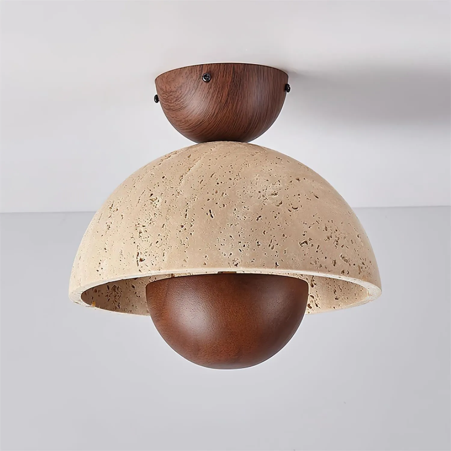 Japanese Wooden Inverted Ceiling Light KL695