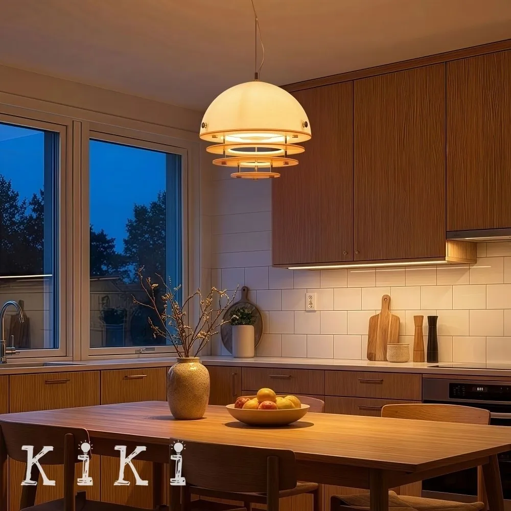 Sunset Pendant Light - Medieval Bauhaus Orange Orb Pendant Light KL880