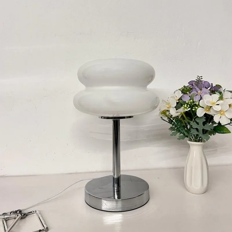 Bauhaus Wire Switch Stained Glass Table Lamp K19