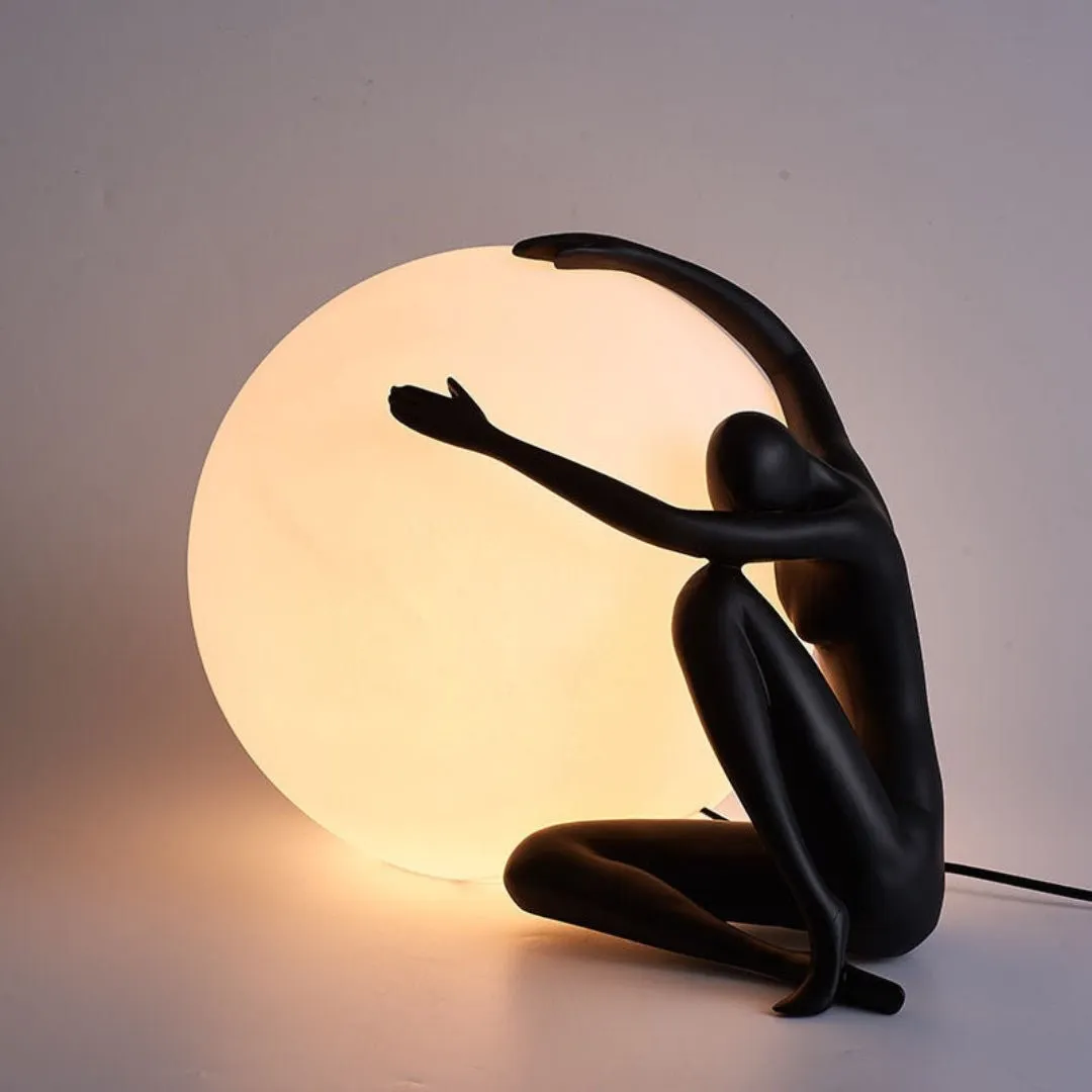 Humanoid Ball Holding Table Lamp KL204