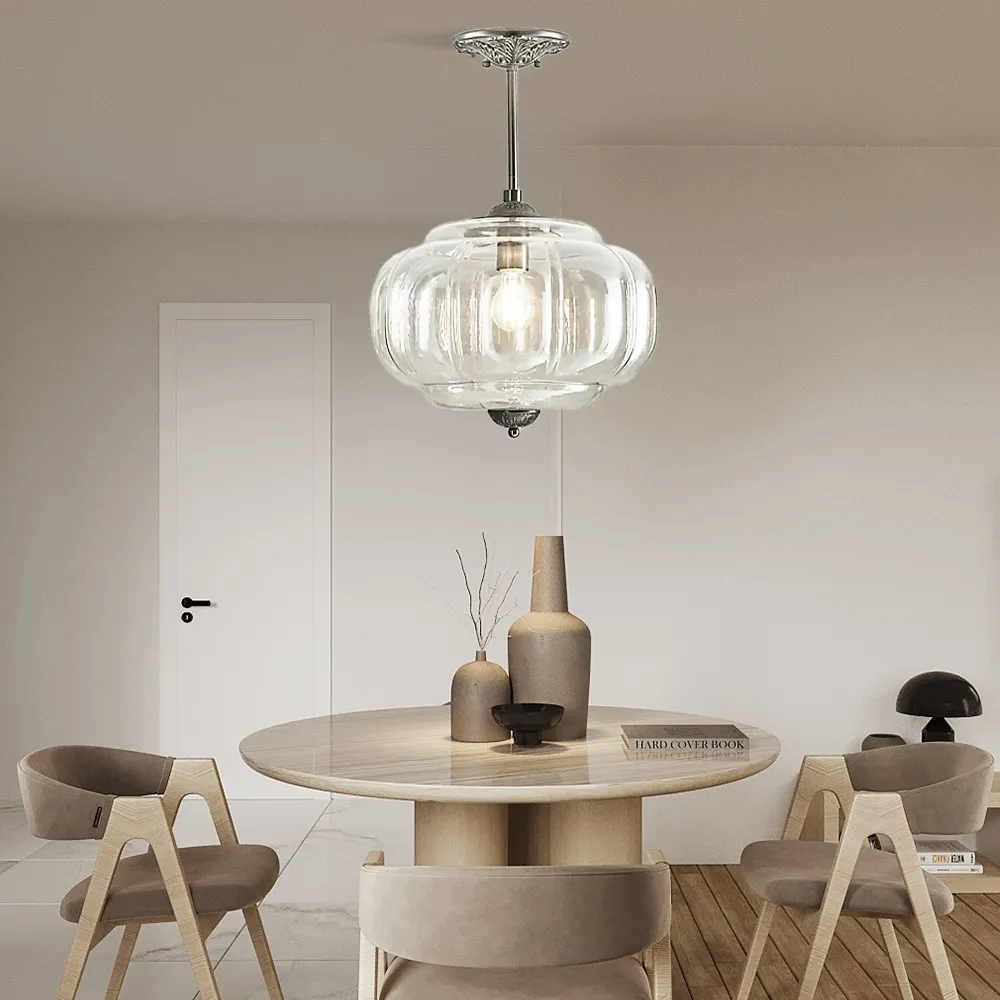 Retro Glass Eloise Pendant Light For Kitchen Island KL801
