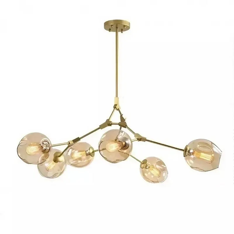 Branching bubble chandelier