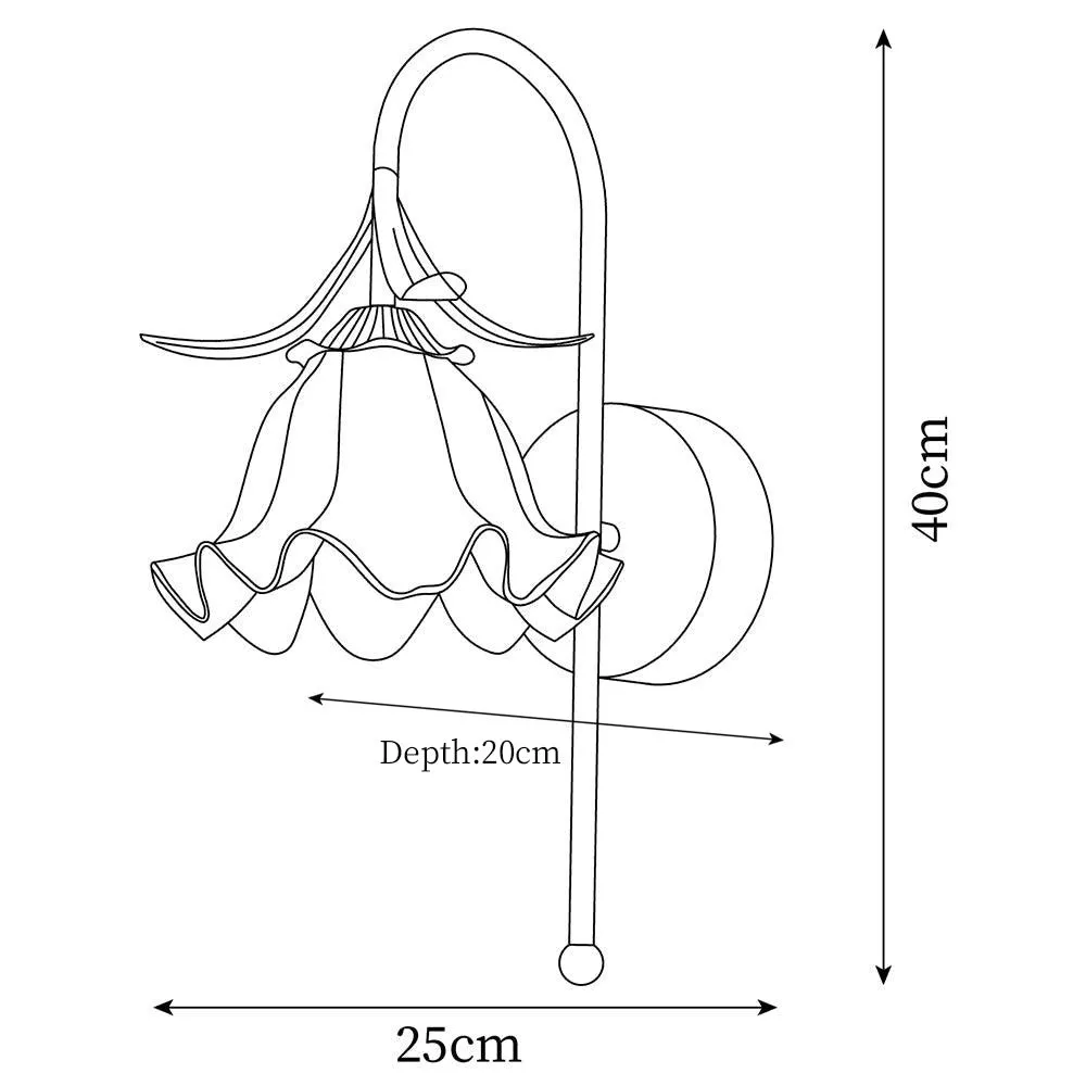 French Cream Style Flower Wall Lamp KL473