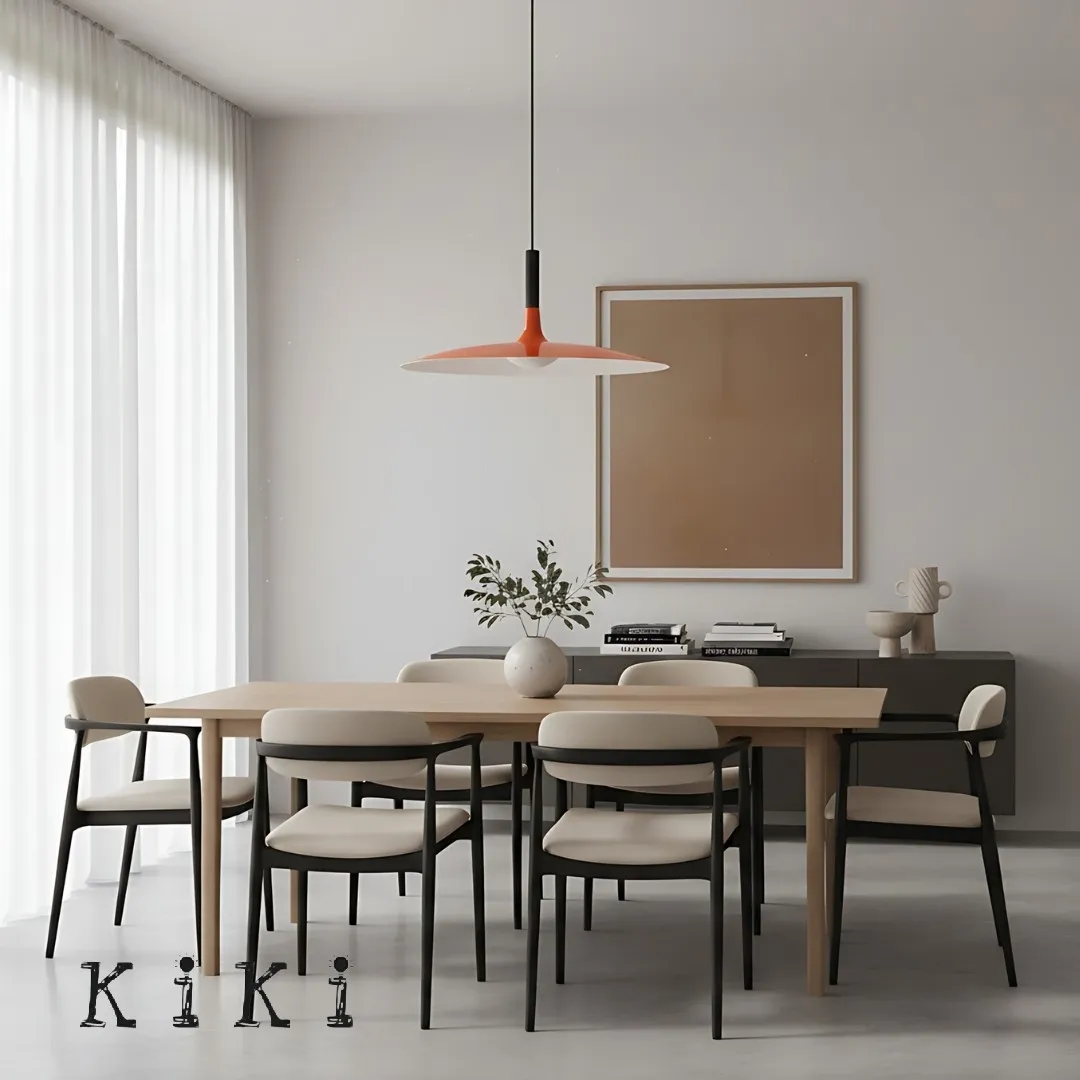 Aplomb Large Pendant Lamp - Minimalist Resin LED Pendant Light for Kitchen