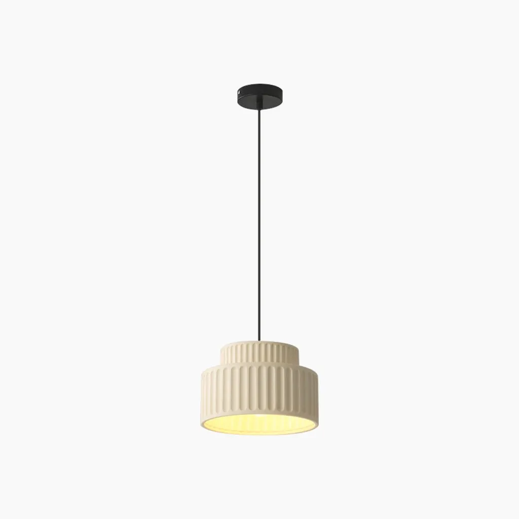 Nordic Cream Style Resin Bowl Pendant Light KL160