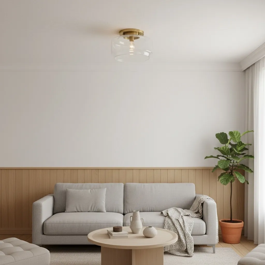 Ulavione Round Profile Ceiling Light - Lighting for Living Room or Entryway KL2213
