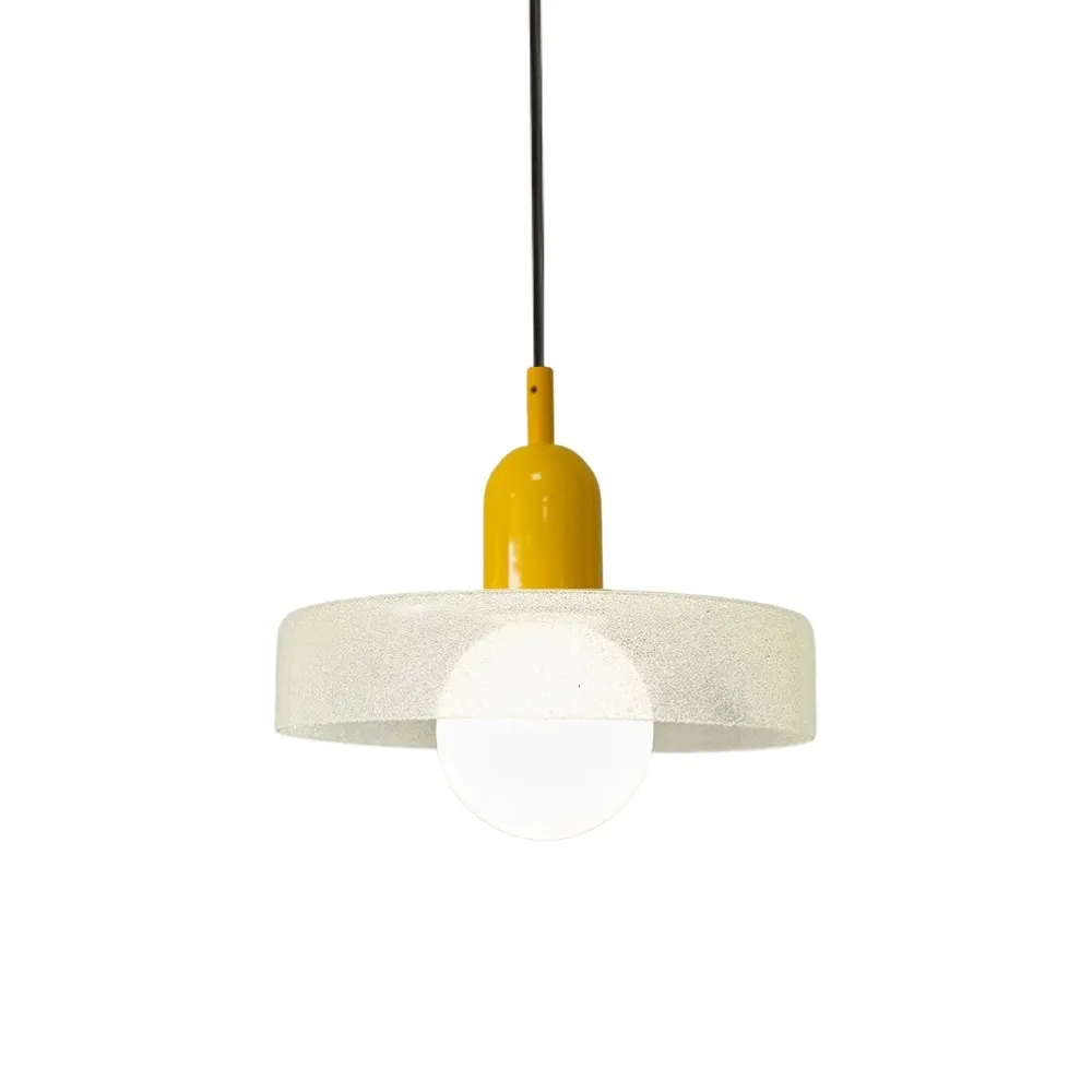 Modern Crystal Glass Disc Orb Pendant Light For Kitchen Island KL920