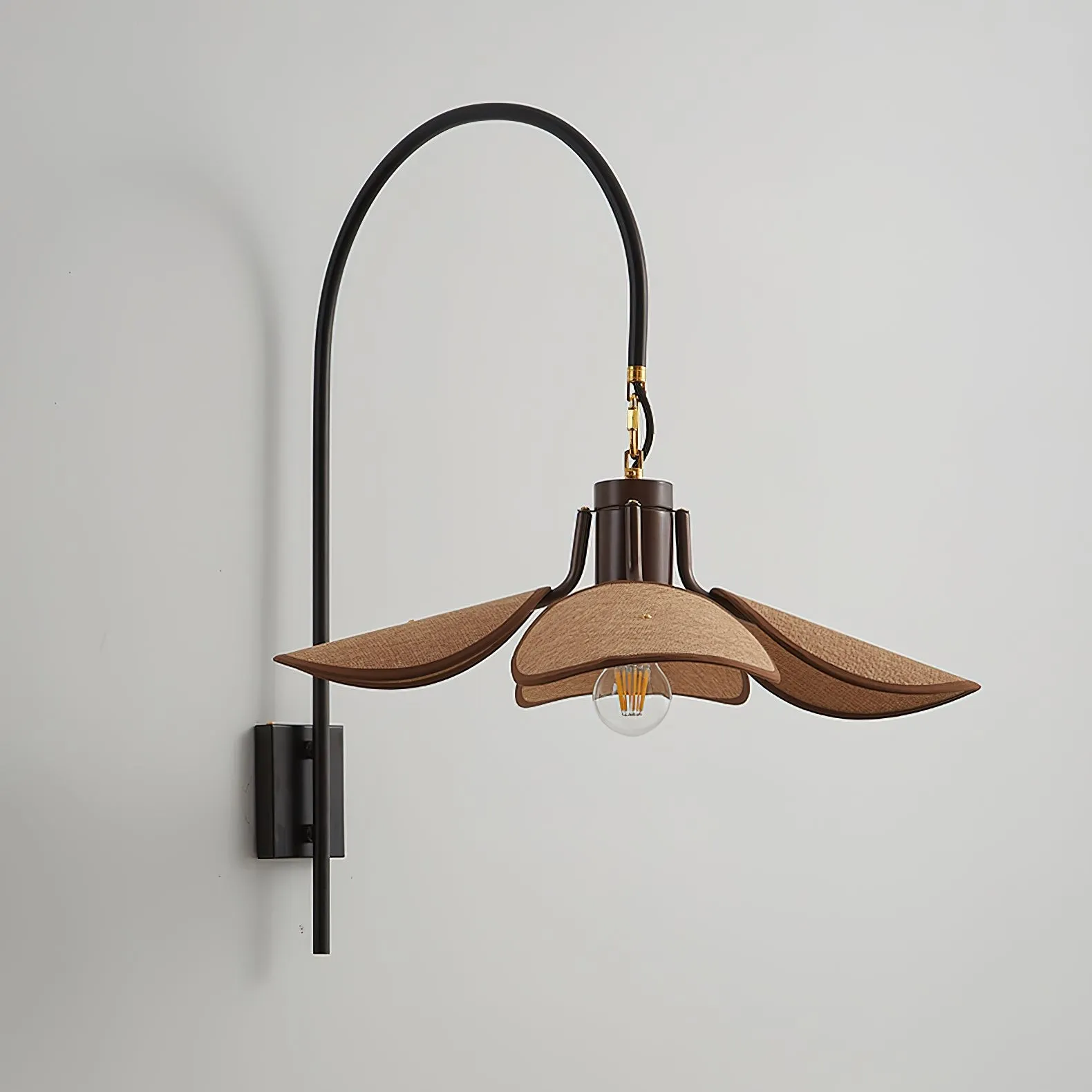 Retro Wabi-Sabi Style Petal Bloom Wall Lamp KL573