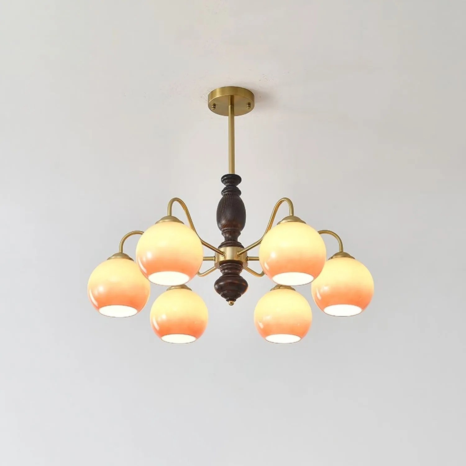French Medieval Style Caramel Orb Chandelier KL279