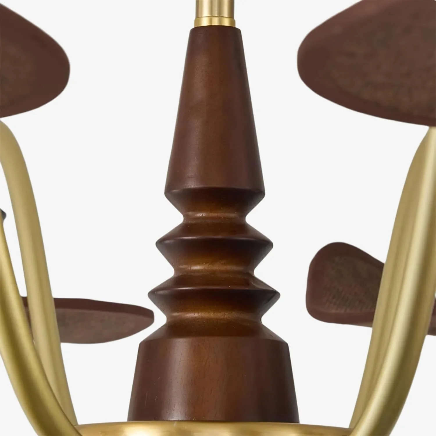 Solvane Multi Arm Chandelier with Glass Shades - Retro Decorative Lighting for Dining Room KL2260