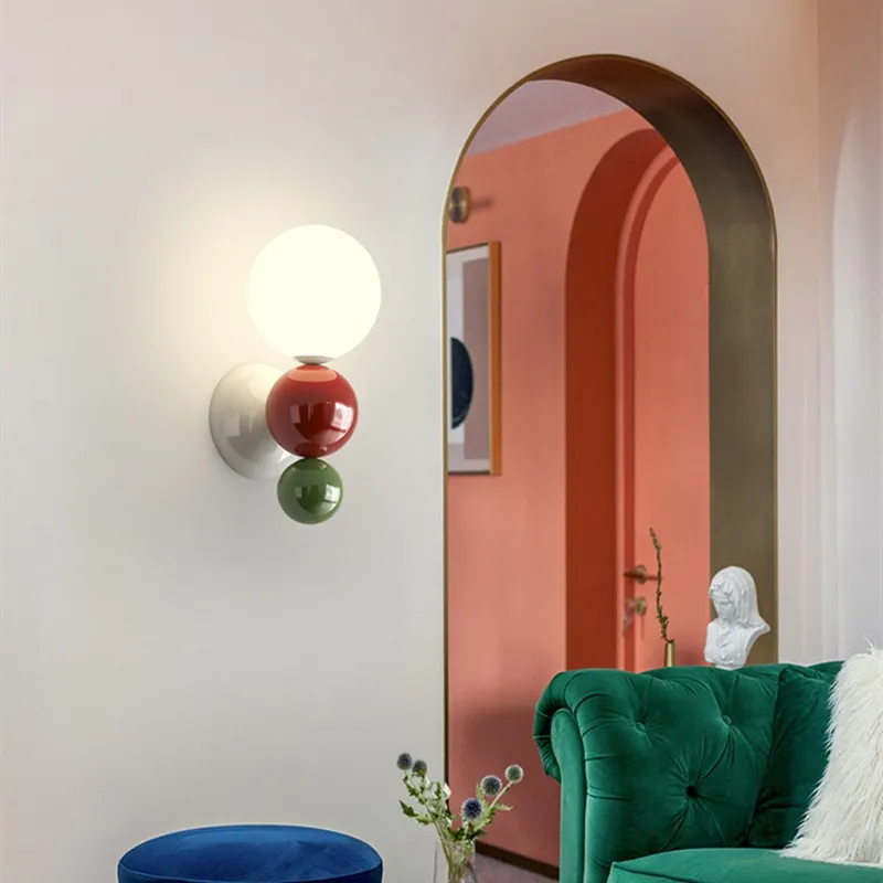 Cream Style Globe Bubble Wall Sconce KL109
