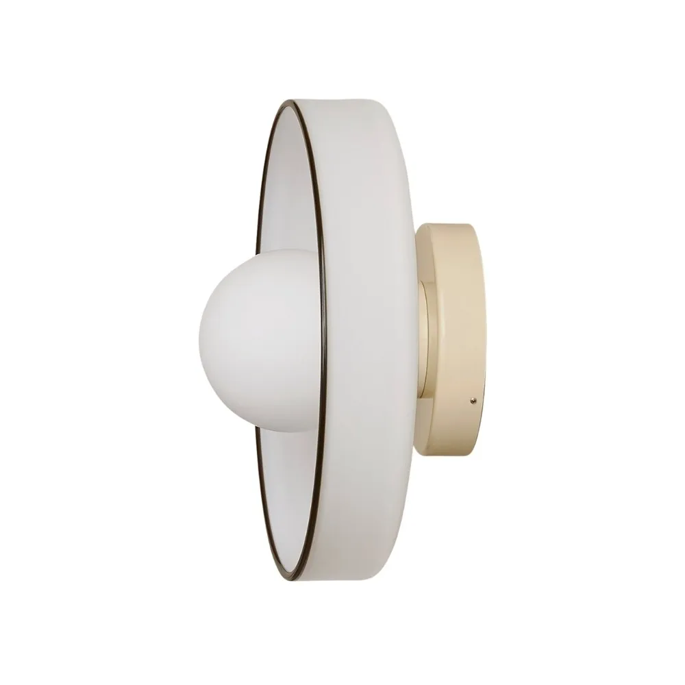 Kalo Round Glass Metal Base Wall Light Ceiling Light- Disc Orb Wall Sconce for Modern Interior KL922