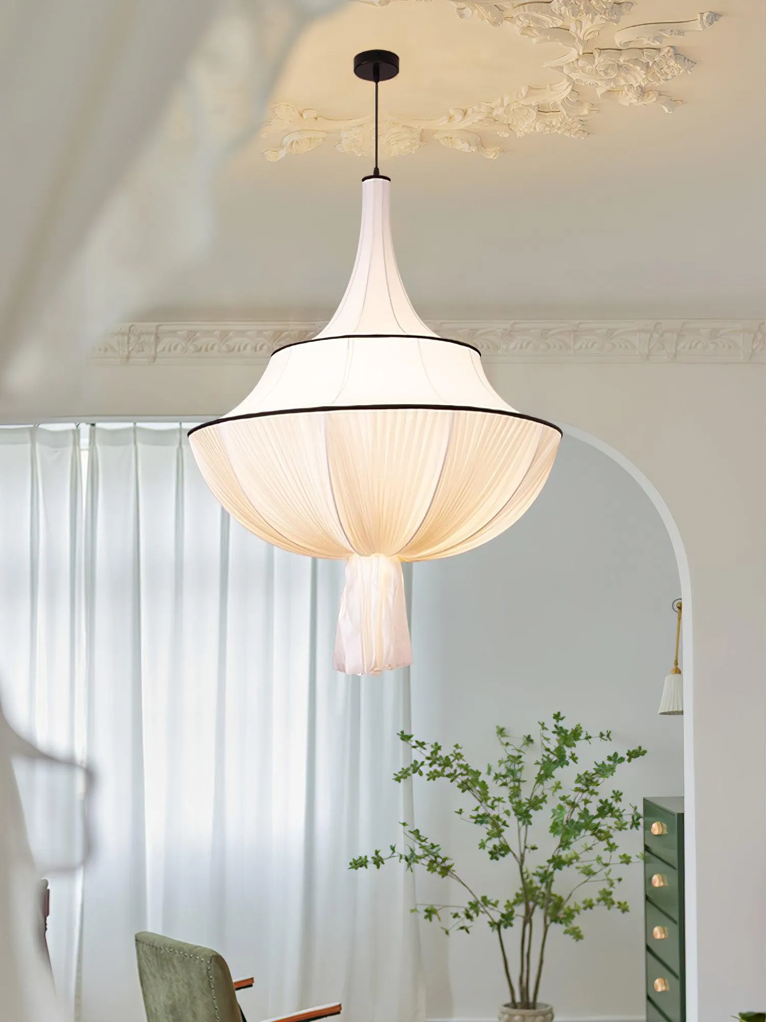 Fabric Art Decorative Pendant Lamp KL483