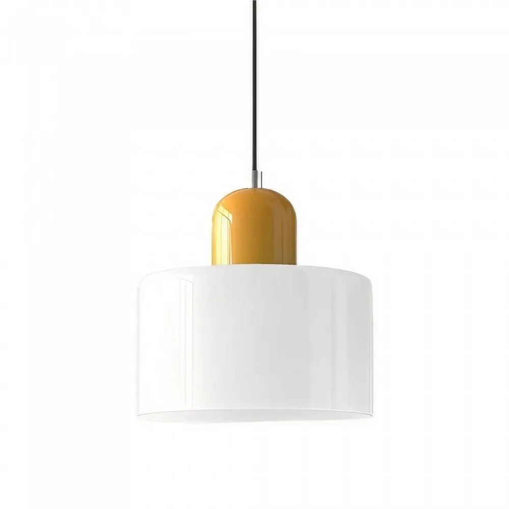 Morandi Cylinder Stained Glass Pendant Light KL17