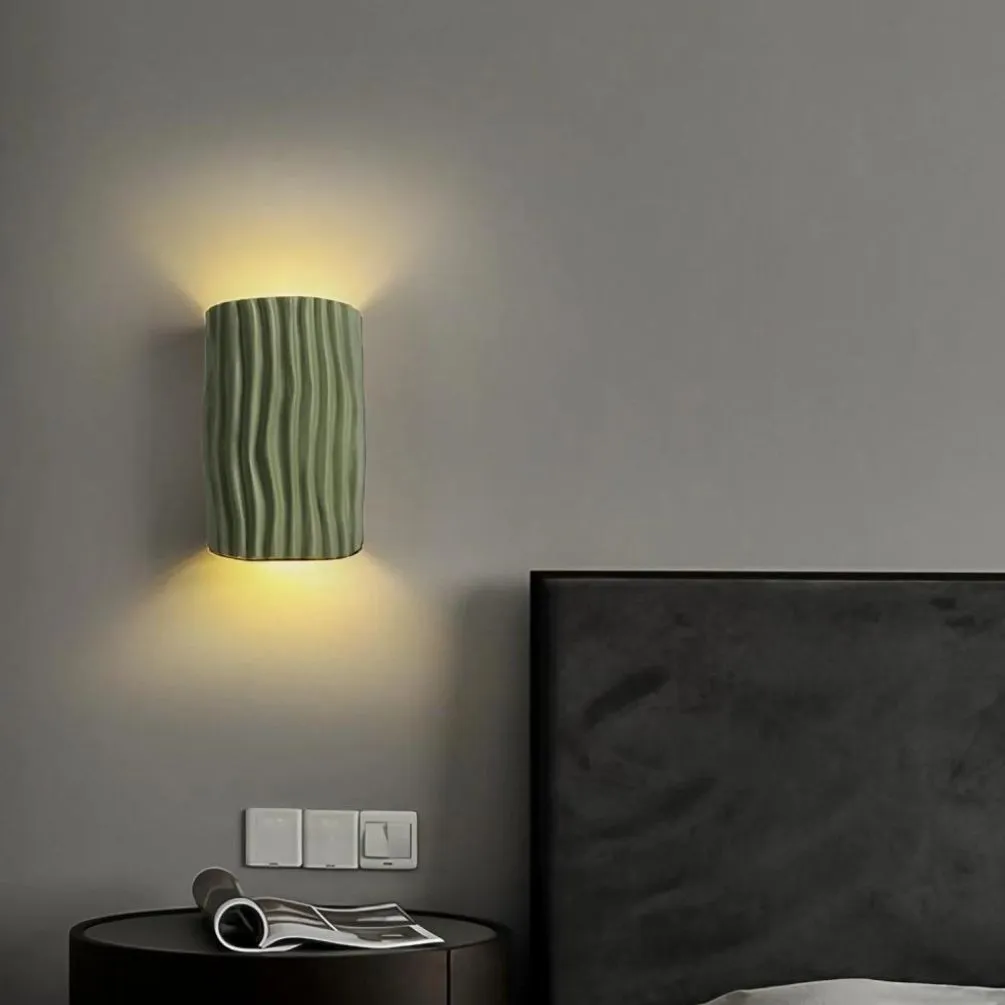 Scandinavian Design Resin Fluted Wall Light KL115