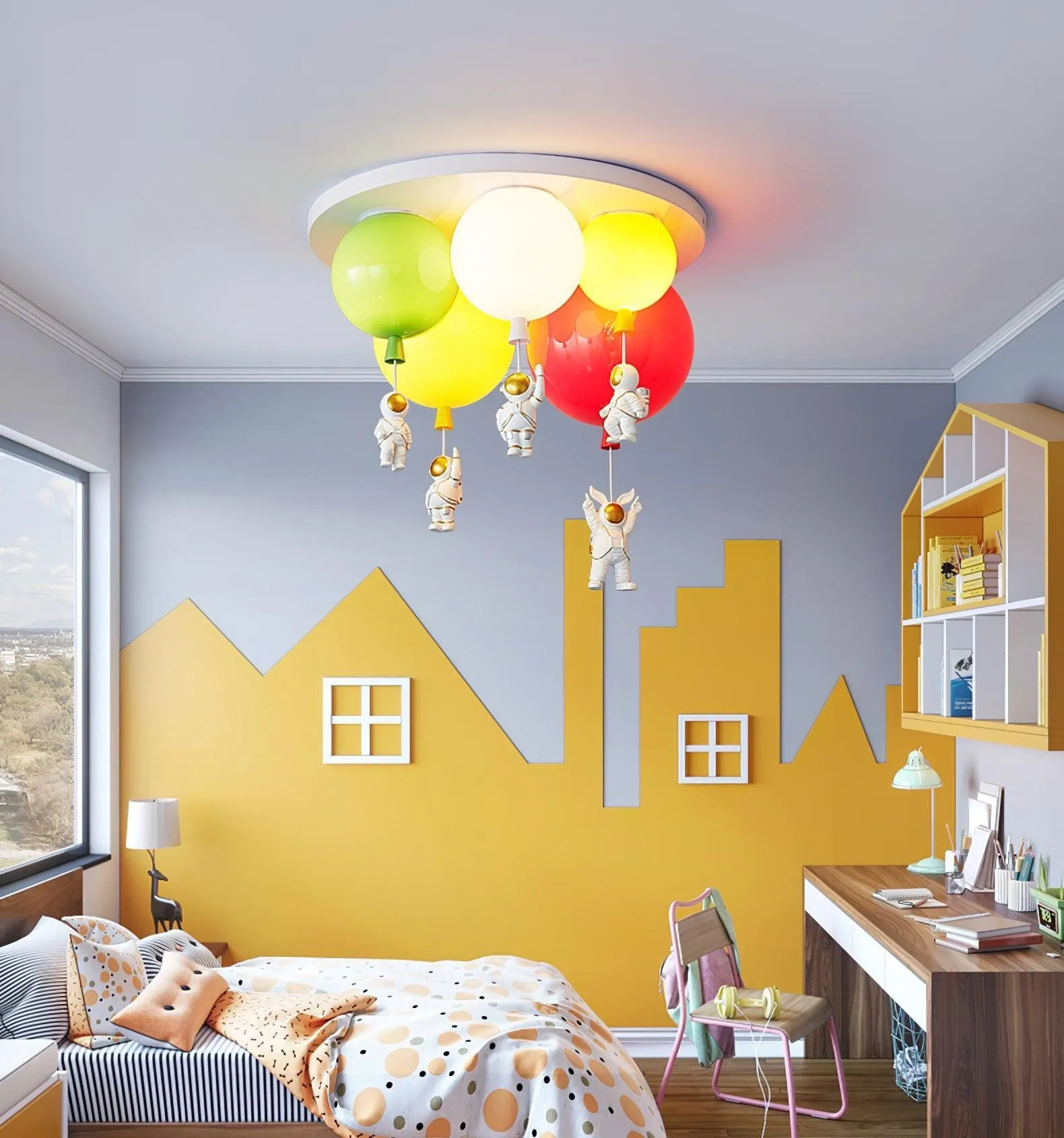 Astronaut Glossy Balloon Ceiling Lamp KL231